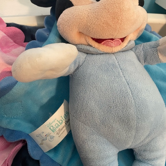 Disney Babies Minnie Mouse & Mickey Mouse Soft plush 14" with Blanket - Picture 6 of 7